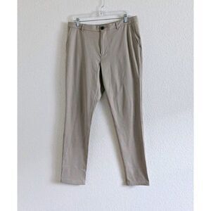 Ministry Of Supply Pants Pace Beyond Standard Khakis Men' Size 33x32 Slim Beige